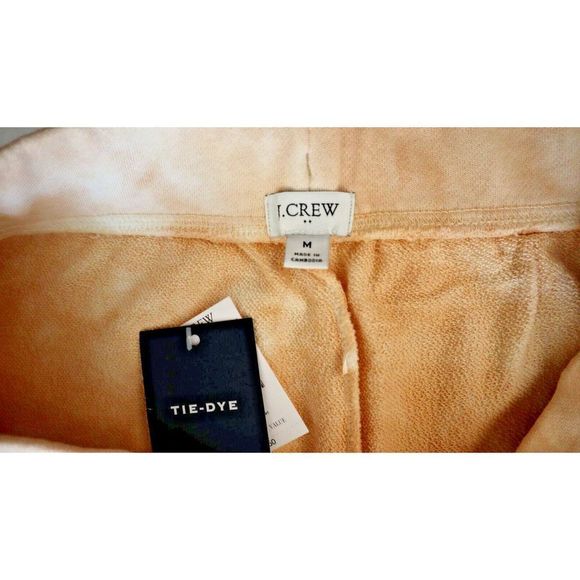 J.Crew KF4005 Women's Sz Medium, Peach Tie Dye Jogger Sweatpants $75 - Picture 5 of 8